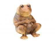 Keramická žába legrační sedící