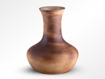 Keramická hřbitovní váza A - hnědá