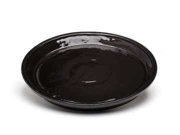 Keramická glazovaná podmiska ø 31 cm - černá