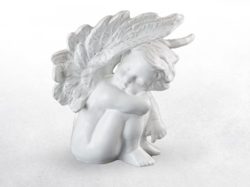 Keramický anděl bílý